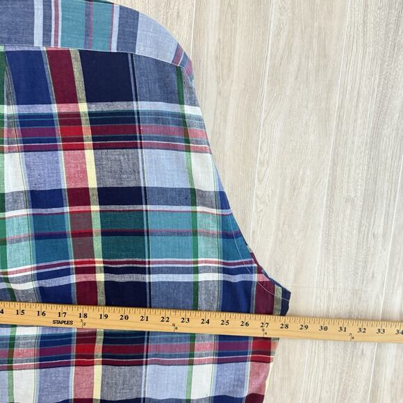 Polo Ralph Lauren Shirt Mens Size XL Tartan Plaid Button Down Blair Short Sleeve - Picture 11 of 11